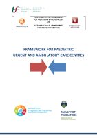 Framework for paediatric urgent and ambulatory care centres  front page preview
              